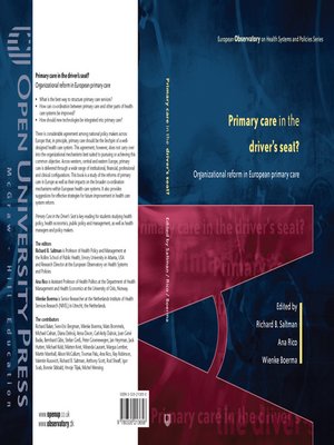 cover image of Primary Care in the Driver's Seat?